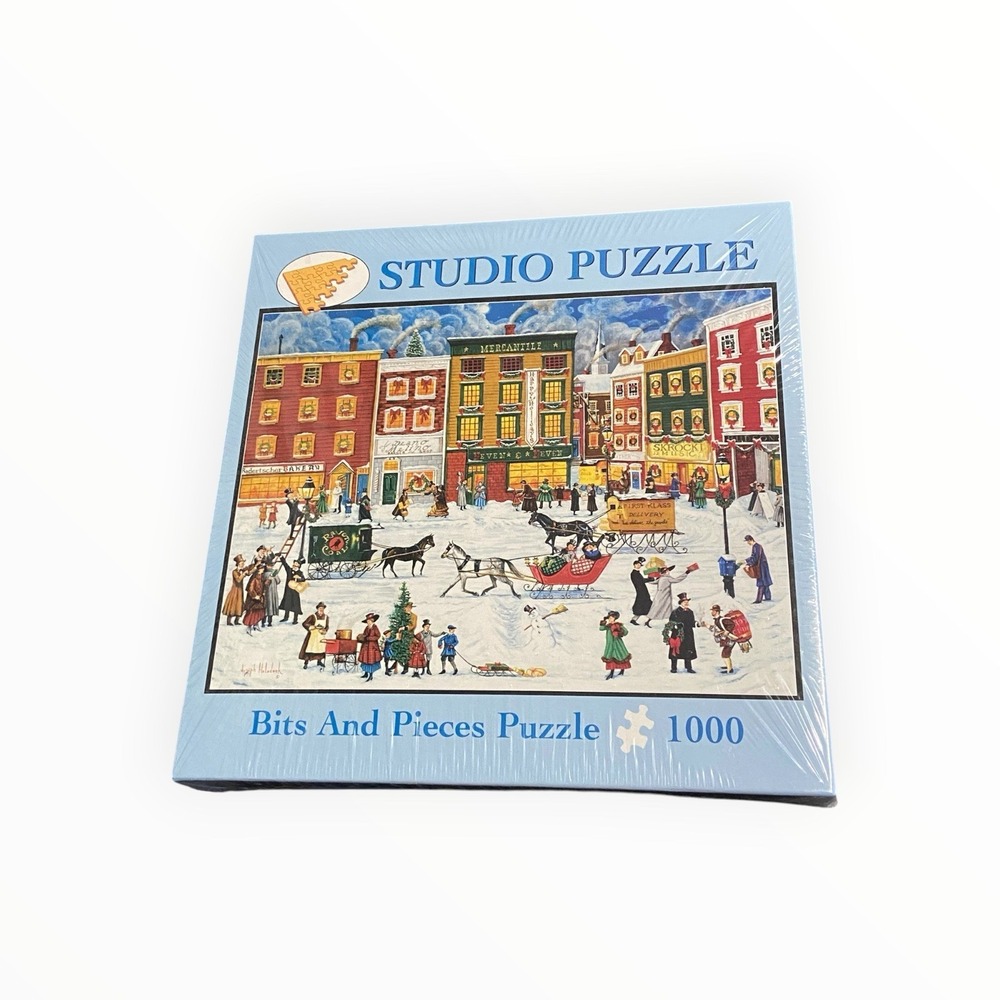 Bits And Pieces Christmas On Main Street Joseph Holodook 1000 Pc Sealed 2004